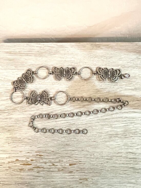 Butterfly Chain Link Belt Silver main image 6